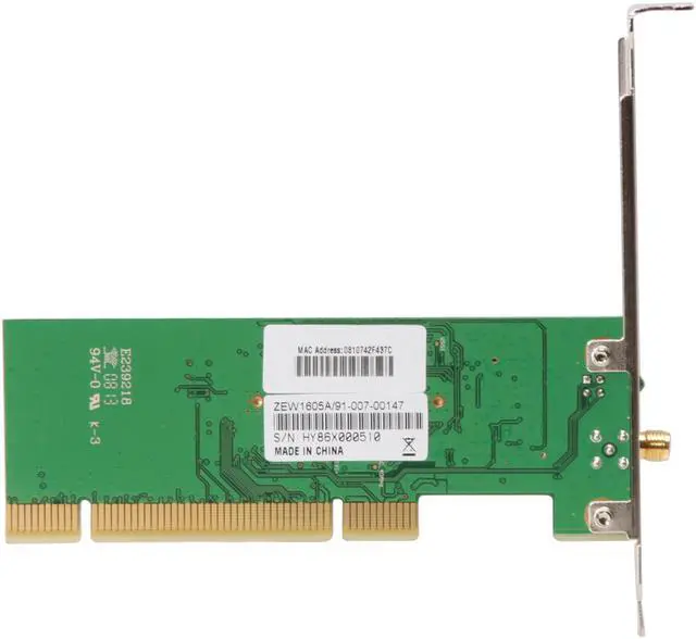 Alt view image 4 of 7 - Zonet ZEW1605A 802.11g Wireless Adapter w/Extended Antenna IEEE 802.11b/g PCI Up to 54Mbps Wireless Data Rates
