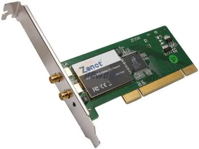 Alt view image 2 of 7 - Zonet ZEW1642 Wireless Adapter IEEE 802.11b/g, IEEE 802.11n Draft 2.0 PCI