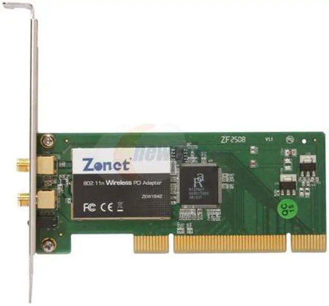 Alt view image 4 of 7 - Zonet ZEW1642 Wireless Adapter IEEE 802.11b/g, IEEE 802.11n Draft 2.0 PCI