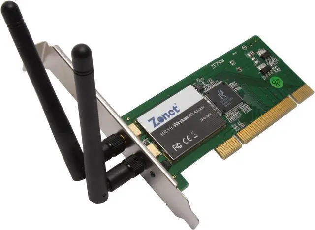 Main image of Zonet ZEW1642 Wireless Adapter IEEE 802.11b/g, IEEE 802.11n Draft 2.0 PCI