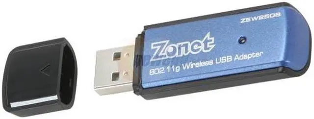 Alt view image 2 of 5 - Zonet ZEW2508A Wireless Adapter w/ USB Cradle IEEE 802.11b/g USB 2.0 Up to 54Mbps Wireless Data Rates