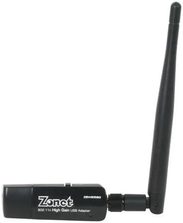 Alt view image 2 of 5 - Zonet ZEW2590 High Gain Wireless Adapter IEEE 802.11b/g/n USB 2.0 Up to 150Mbps Wireless Data Rates