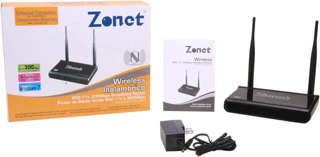 Alt view image 5 of 5 - Zonet ZSR4164WS Wireless Broadband Router IEEE 802.11b/g/n