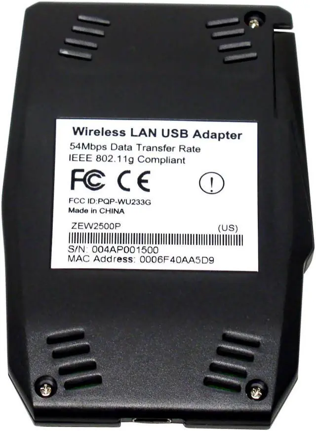 Alt view image 3 of 9 - Zonet ZEW2500P Wireless Adapter IEEE 802.11b/g MINI USB / USB 2.0 Up to 54Mbps Wireless Data Rates