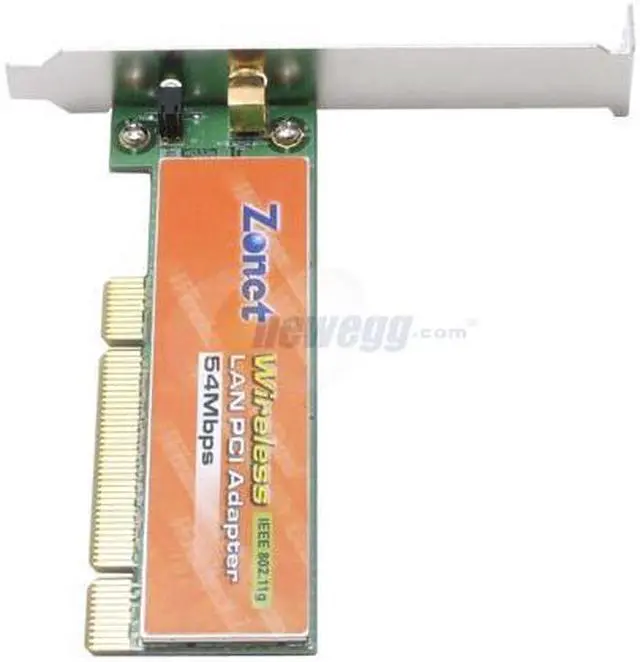 Alt view image 2 of 5 - Zonet ZEW1601 802.11g Wireless LAN Adapter IEEE 802.11b/g PCI Up to 54Mbps Wireless Data Rates
