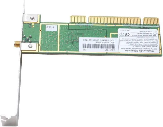 Alt view image 3 of 5 - Zonet ZEW1601 802.11g Wireless LAN Adapter IEEE 802.11b/g PCI Up to 54Mbps Wireless Data Rates