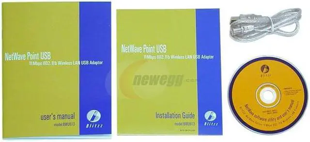 Alt view image 3 of 4 - Blitzz BWU613 Wireless LAN Adapter IEEE 802.11b USB Up to 11Mbps Wireless Data Rates