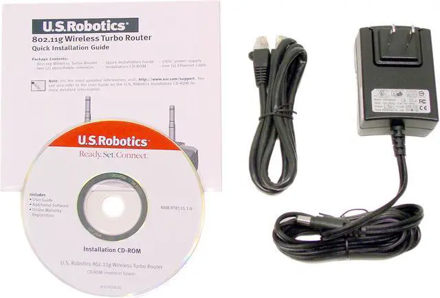 Alt view image 3 of 4 - U.S. Robotics USR8054 Wireless Turbo Router IEEE 802.3, IEEE 802.11b/g