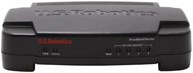 Alt view image 2 of 5 - U.S. Robotics USR8004 Broadband Router 1 x 10/100Mbps WAN Ports 4 x 10/100Mbps LAN Ports