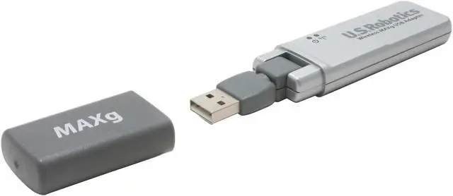 Alt view image 2 of 8 - U.S. Robotics USR5421 Wireless MAXg USB Adapter IEEE 802.11b/g USB 2.0 Up to 125Mbps Wireless Data Rates