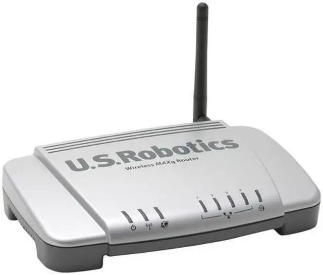 Alt view image 2 of 5 - U.S. Robotics USR5461 Wireless MAXg Router with Print Server IEEE 802.11b/g