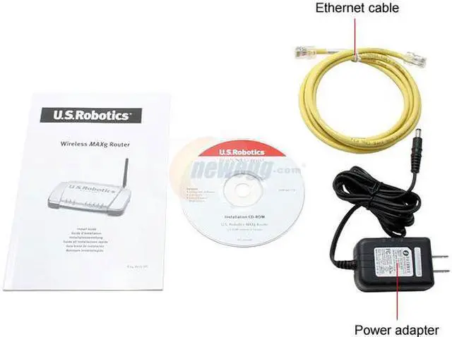 Alt view image 4 of 5 - U.S. Robotics USR5461 Wireless MAXg Router with Print Server IEEE 802.11b/g