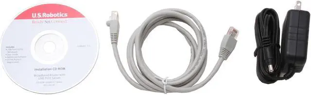 Alt view image 4 of 5 - U.S. Robotics USR8001 Broadband Router 1 x 10/100Mbps WAN Ports 4 x 10/100Mbps LAN Ports