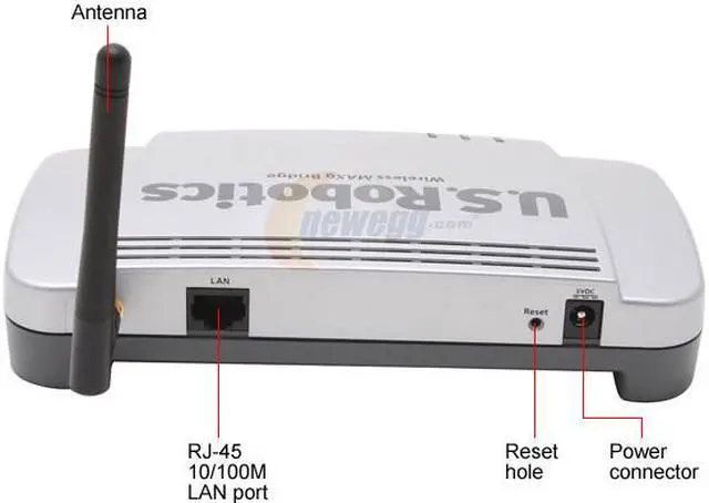 Alt view image 3 of 5 - U.S. Robotics USR5432 Wireless MAXg Bridge