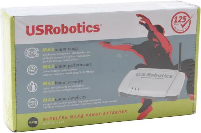 Alt view image 5 of 5 - U.S. Robotics USR5441 Wireless MAXg Range Extender