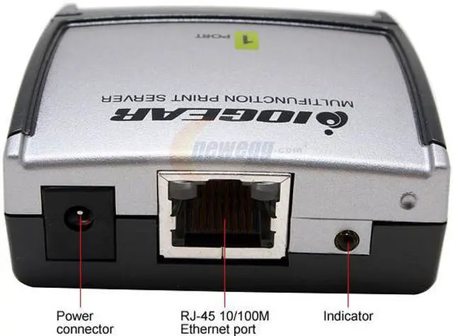 Alt view image 3 of 5 - IOGEAR GMFPSU01 Multi-Function Print Server RJ45 USB 1.1