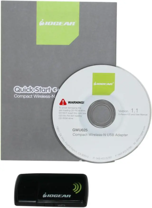 Alt view image 5 of 6 - IOGEAR GWU625 Compact Wireless Adapter IEEE 802.11b/g/n USB 2.0 Up to 300Mbps Wireless Data Rates