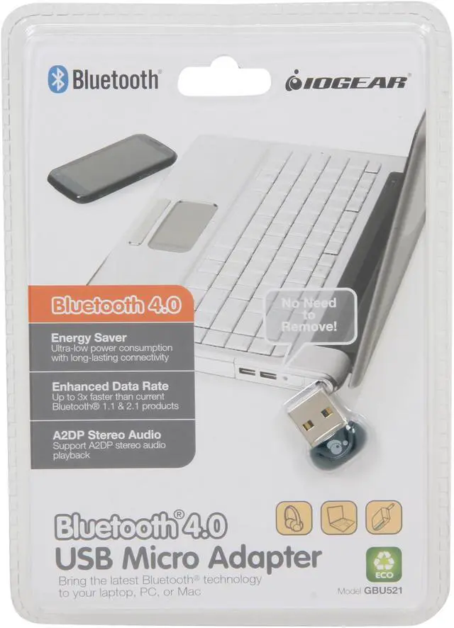 Alt view image 7 of 7 - IOGEAR GBU521 Bluetooth 4.0 Micro Adapter