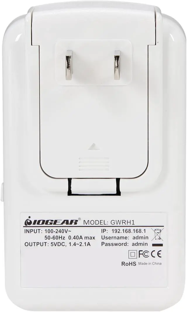 Alt view image 4 of 8 - IOGEAR GWRH1 NetShair Link Portable Wi-Fi Router & USB Media Hub IEEE 802.11b/g/n