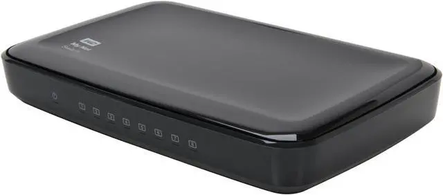 Main image of WD My Net 8-Port Gigabit Switch - 8x Ports, 10/100/1000 Gigabit, Port-Based QoS, Plug-n-Play WDBJVC0000NCH-NESN