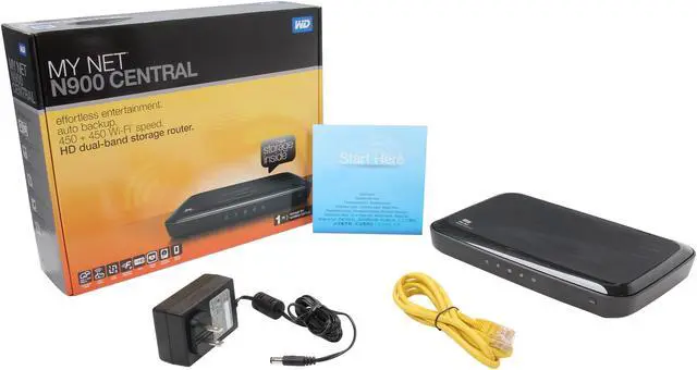 Alt view image 5 of 5 - WD My Net N900 Central HD Dual-Band Router with 1TB Storage - 1TB Storage, 4x Gigabit Ethernet Ports, 450 + 450 Mbps, USB, Dual-Band, 2.4/5 GHz, FasTrack Plus WDBKSP0010BCH-HESN