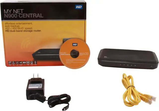 Alt view image 4 of 4 - WD My Net N900 Central HD Dual-Band Router with 2TB Storage - 2TB Storage, 4x Gigabit Ethernet Ports, 450 + 450 Mbps, USB, Dual-Band, 2.4/5 GHz, FasTrack Plus WDBKSP0020BCH-HESN