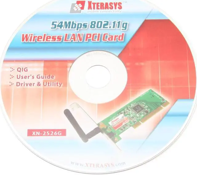Alt view image 4 of 5 - XTERASYS XN-2526G 802.11g Wireless LAN Card IEEE 802.11b/g PCI Up to 54Mbps Wireless Data Rates