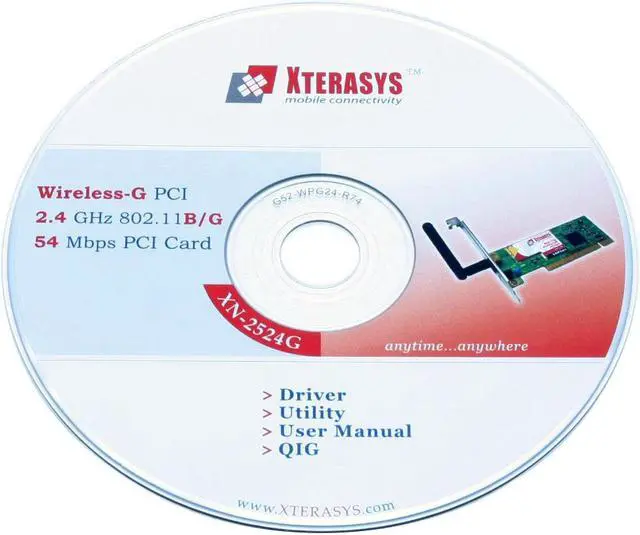 Alt view image 4 of 5 - XTERASYS XN-2524G Wireless LAN Card IEEE 802.11b/g PCI Up to 54Mbps Wireless Data Rates