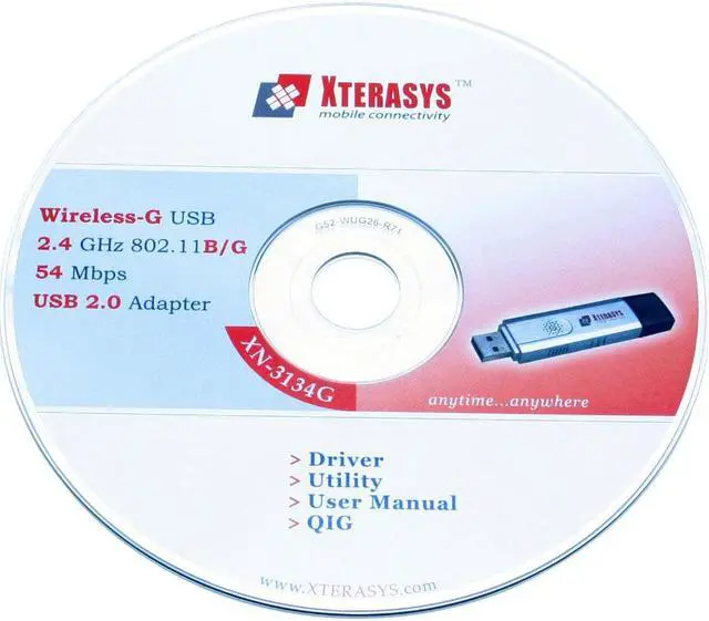 Alt view image 4 of 5 - XTERASYS XN-3134G Wireless LAN Adapter IEEE 802.11b/g USB 2.0 Up to 54Mbps Wireless Data Rates
