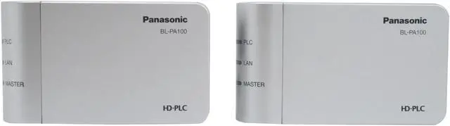 Alt view image 3 of 6 - Panasonic BLPA100KTA HD-PLC Ethernet Adaptor Starter Pack Up to 190Mbps