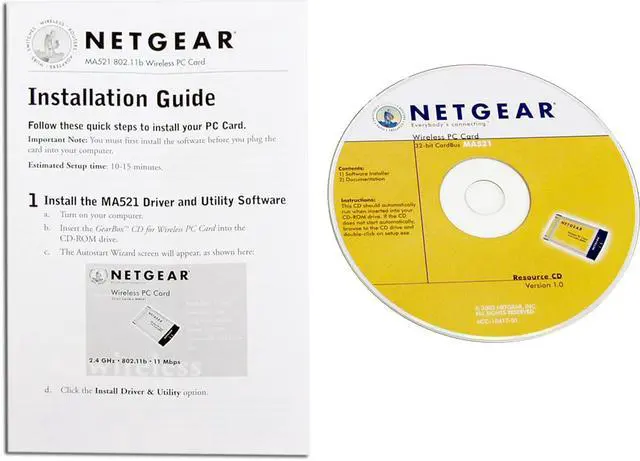 Alt view image 3 of 5 - NETGEAR MA521 802.11b Wireless PC Card