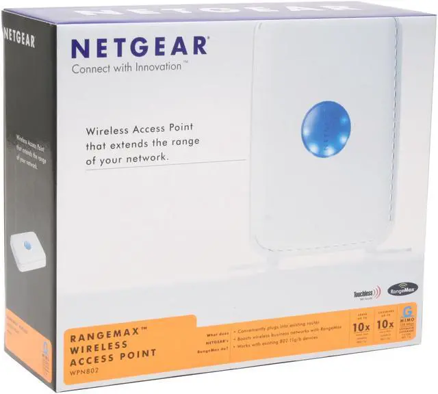 Alt view image 5 of 5 - NETGEAR WPN802 RangeMax Wireless AP
