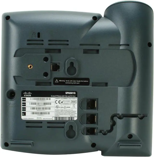 Alt view image 7 of 8 - Cisco Small Business SPA501G 8 Line IP Phone PoE and PC Port