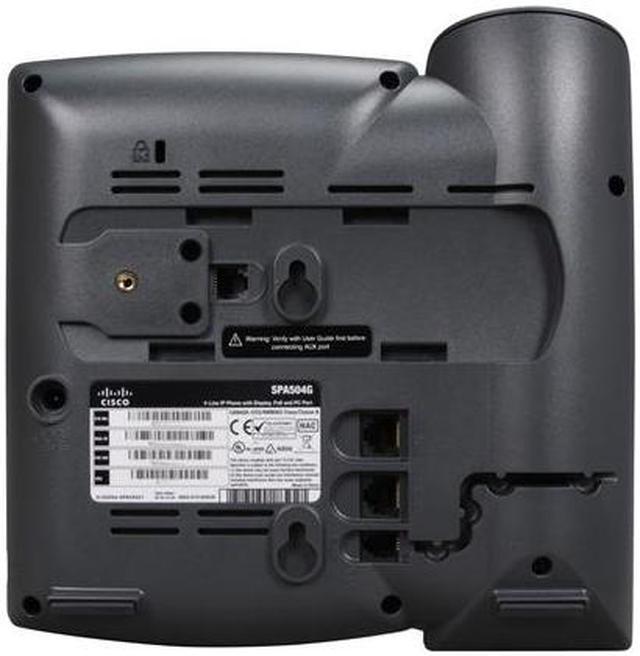 Alt view image 6 of 6 - Cisco Small Business SPA504G 4 Line IP Phone With Display, PoE and PC Port