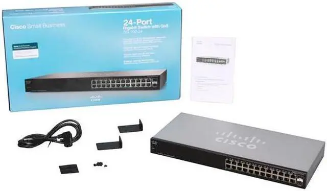 Alt view image 5 of 5 - Cisco Small Business SR2024T-NA Unmanaged Unmanaged Switch with QoS