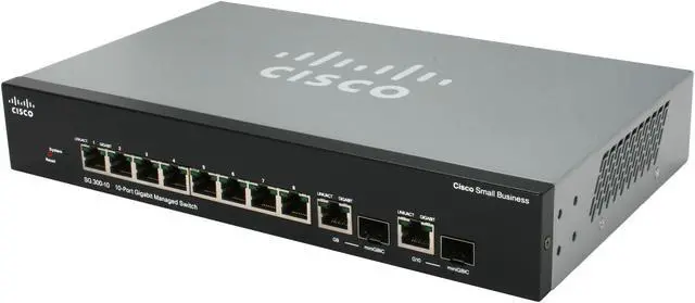 Main image of Cisco SG300-10 (SRW2008-K9-NA) 10-port Gigabit Managed Switch