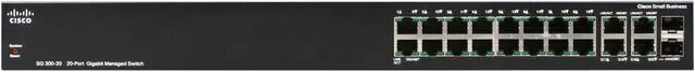 Alt view image 2 of 5 - Cisco SG300-20 (SRW2016-K9-NA) 20-port Gigabit Managed Switch