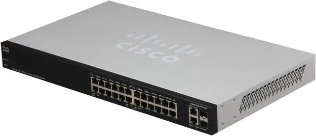 Main image of Cisco Small Business 200 Series SLM2024PT-NA Smart PoE Gigabit Switch SG200-26P