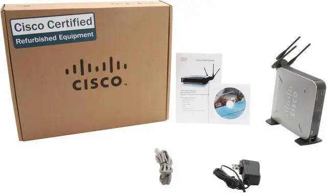 Alt view image 5 of 5 - Cisco Small Business WRVS4400N-RF Secure, High-speed Wireless-N Router Draft IEEE802.11n, IEEE802.11g, IEEE802.11b, IEEE802.3, IEEE802.3u, 802.1X (security authentication), 802.11i - Ready (security WPA2), 802.11e - Ready (wireless QoS), IP