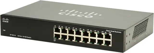 Main image of Cisco Small Business 100 Series SF100-16-NA Unmanaged 16-Port Ethernet Switch