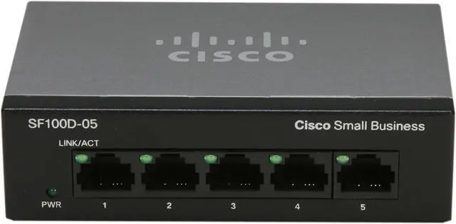 Alt view image 2 of 5 - Cisco Small Business 100 Series SF100D-05-NA Smart 5-Port Desktop Switch