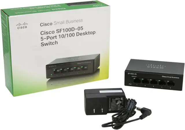 Alt view image 5 of 5 - Cisco Small Business 100 Series SF100D-05-NA Smart 5-Port Desktop Switch