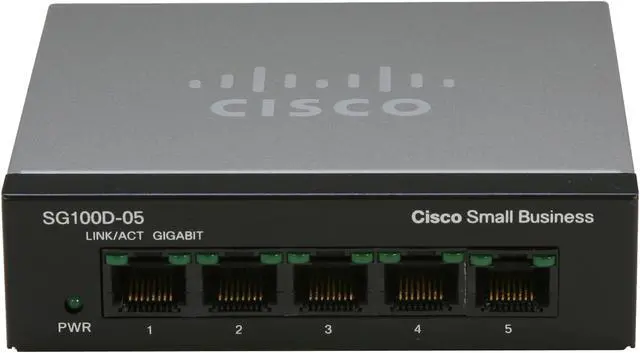 Alt view image 2 of 5 - Cisco Small Business 100 Series SG100D-05-NA Unmanaged 5-Port Desktop Gigabit Switch