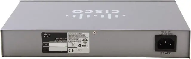 Alt view image 5 of 6 - Cisco Small Business 100 Series SG100-16-NA Unmanaged 16-Port Gigabit Switch