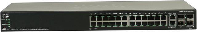 Alt view image 2 of 5 - Cisco Small Business 500 Series SF500-24-K9-NA Managed Stackable Ethernet Switch