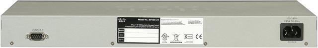 Alt view image 4 of 5 - Cisco Small Business 500 Series SF500-24-K9-NA Managed Stackable Ethernet Switch