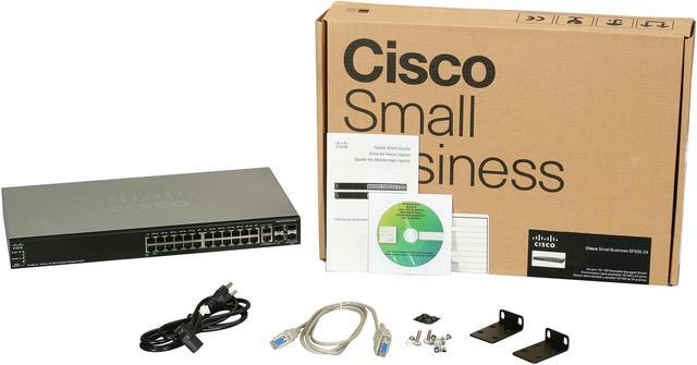 Alt view image 5 of 5 - Cisco Small Business 500 Series SF500-24-K9-NA Managed Stackable Ethernet Switch