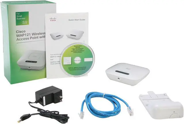 Alt view image 6 of 6 - Cisco Small Business WAP121-A-K9-NA Wireless-N Access Point w/ PoE