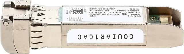 Alt view image 3 of 5 - Cisco SFP-10G-LRM SFP+ Transceiver, 1 x LC/PC Duplex 10GBase-LRM Network