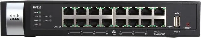 Alt view image 3 of 6 - Cisco Small Business RV325-K9-NA Dual Gigabit WAN VPN Routers